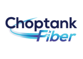 Here's an alt tag for the image: `Choptank Fiber logo`